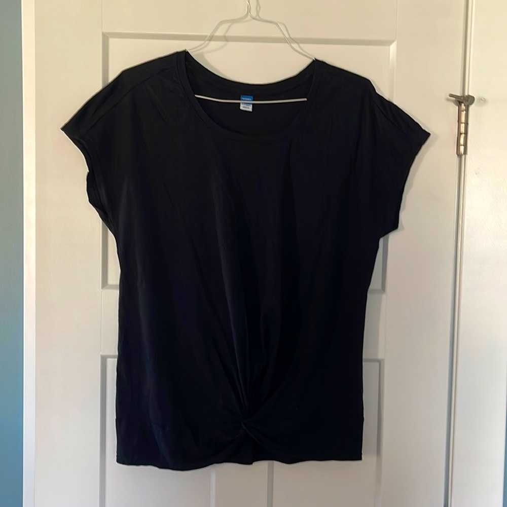 Maternity shirt with front knot-Large